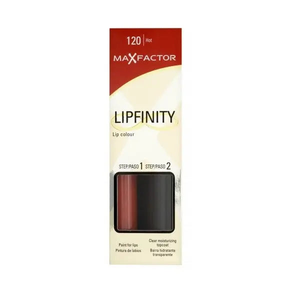 Max Factor Lipfinity Lip Colour 120 Hot Jag Couture London - New York