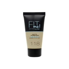 Jag Couture London - New York Maybelline Fit Me Matte + Poreless Foundation 118 Nude 30ml
