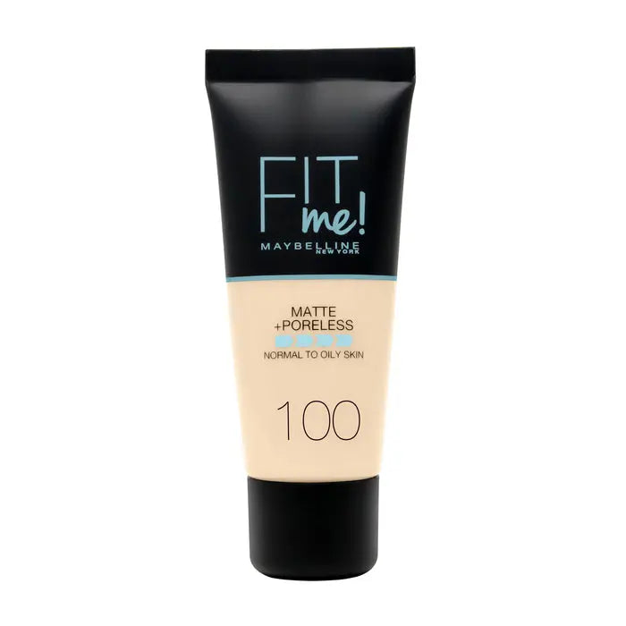 Jag Couture London - New York Maybelline Fit Me Matte &amp; Poreless Foundation 100 Warm Ivory 30ml