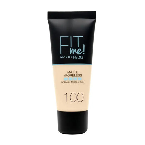 Jag Couture London - New York Maybelline Fit Me Matte &amp; Poreless Foundation 100 Warm Ivory 30ml