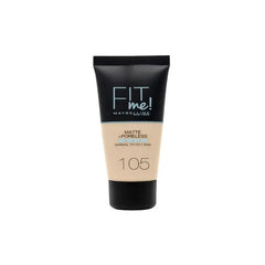 Jag Couture London - New York Maybelline Fit Me Matte &amp; Poreless Foundation 105 Natural Ivory