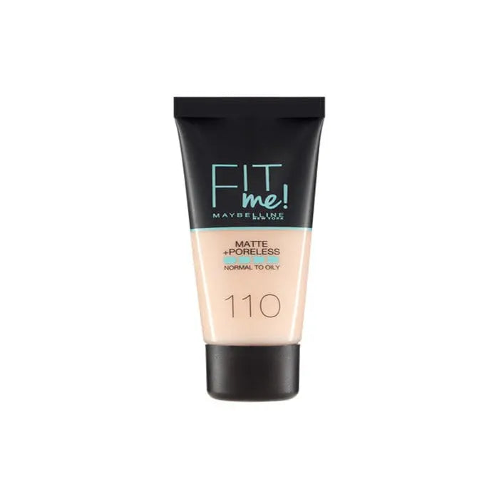 Jag Couture London - New York Maybelline Fit Me Matte &amp; Poreless Foundation 110 Porcelain 30ml