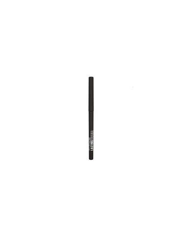Maybelline Lasting Drama eyeliner in sleek black pencil, displayed with sharp tip and smooth application on a clean background.