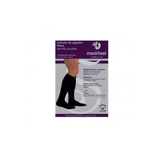 Medilast Relax Socks Cotton Cn Silver Xl Jag Couture London - New York