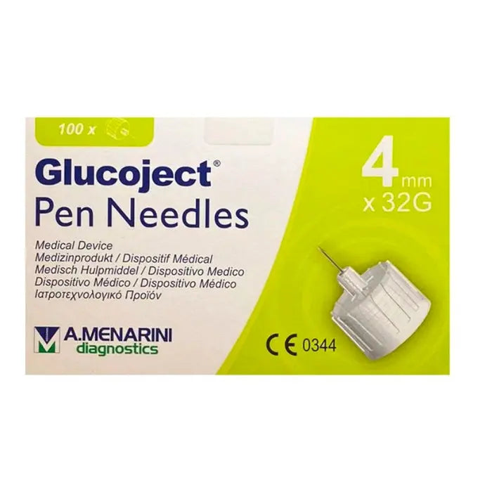 Menarini Glucoject Insulin Needle 32gx4mm 100U Jag Couture London - New York
