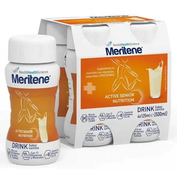Meritene Active Senior Nutrition Drink Sabor Vainilla 4x125ml Jag Couture London - New York