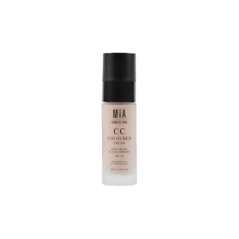 Dark shade Mia Cosmetics CC Cream SPF30 in 30ml bottle from Jag Couture London - New York, featuring smooth, blended application.