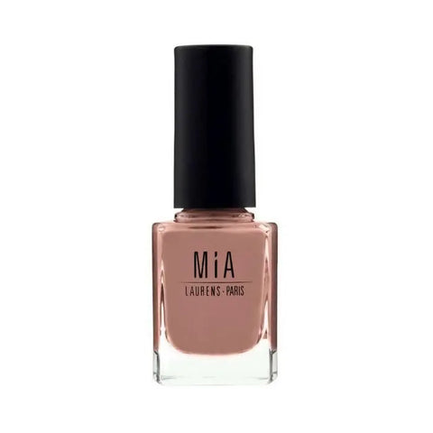 Mía Cosmetics Nomad Suede nail polish by Jag Couture London New York, showing a close-up of the soft, matte nail color.