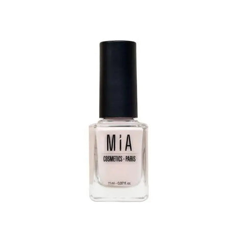 Mía Cosmetics Sand Storm nail polish by Jag Couture London - New York, close-up of the beige-tan gel nail polish bottle.