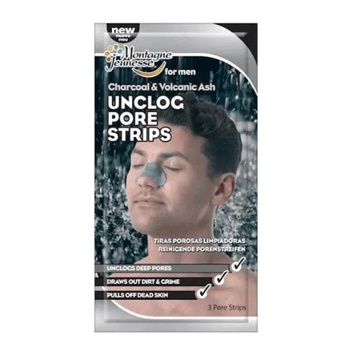 Jag Couture London - New York Montagne Jeunesse Charcoal &amp; Volcanic Ash Unclog Pore Strips 3 Units
