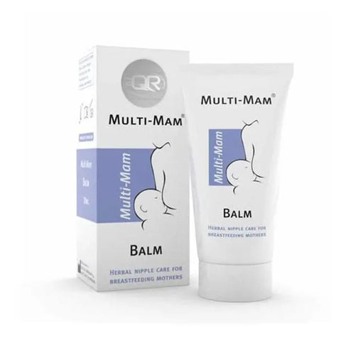 Multi-Mam nipple care balm in 30ml jar by Jag Couture London New York, showing the soothing cream in a sleek container.