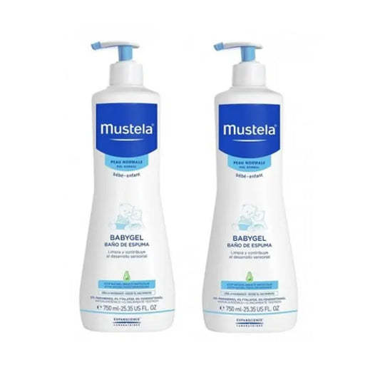 Mustela Babygel Bubble Bath 2x750ml Jag Couture London - New York