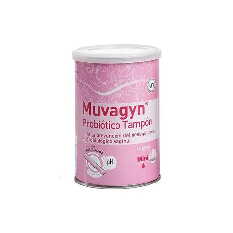 Muvagyn Probiotic Buffer Mini 9U supplement bottle from Jag Couture London featuring probiotics for digestive support.