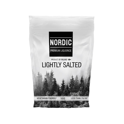 Soft, lightly salted premium liquorice from Jag Couture London-New York in a sachet bag, vegetarian-friendly and delicious.