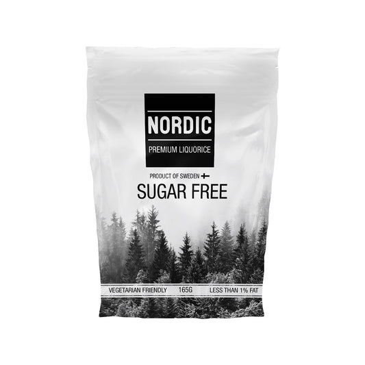 Sugar free soft eating premium liquorice in sachet bag - vegetarian friendly