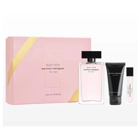 Narciso Rodriguez For Her Musc Noir Eau De Parfum Spray 100ml Christmas Set Jag Couture London - New York