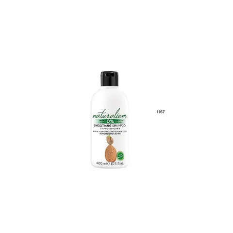 Naturalium Almond and Pistachio Smoothing Shampoo 500ml bottle by Jag Couture London New York, showing the product label and packaging.