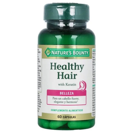 Nature's Bounty Healthy Hair Keratin 60 Capsules Jag Couture London - New York