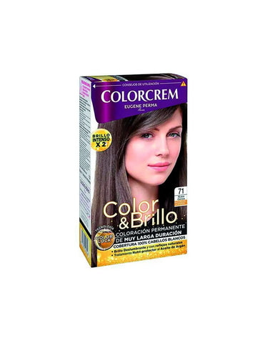 Naturtint color cream hair dye in shade 71 Rubio Ceniza, featuring the product packaging with brand name Jag Couture London New York