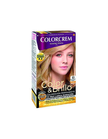 Naturtint hair dye colorcrem 83 Rubio Claro Dorado by Jag Couture London - New York, showing the blonde hair shade.