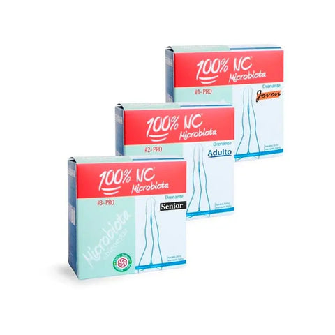 NC Microbiota Drenante Senior capsules by Jag Couture London New York, showing a bottle of 15 dietary supplement capsules.