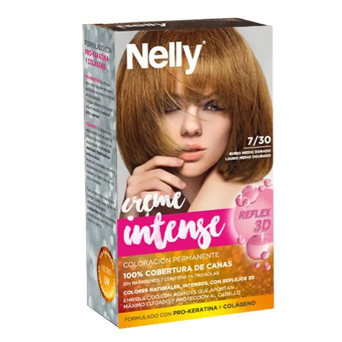 Nelly Creme Intense Tint 7/30 Medium Golden Blonde Jag Couture London - New York