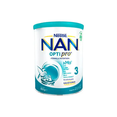 Nestle Nan Optipro 3 infant formula 800g, shown in a packaging image, with branding from Jag Couture London New York.