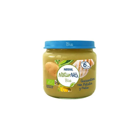 Nestlé Naturnes Bio 200ml organic baby drink featuring a carton with natural ingredients and vibrant branding.