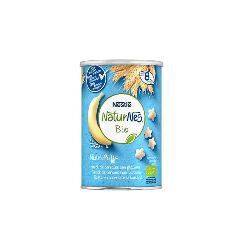 Jag Couture London - New York Nestle Nestlé Naturnes Bio Nutripuffs Snack Cereales Con Plátano 8m 35g