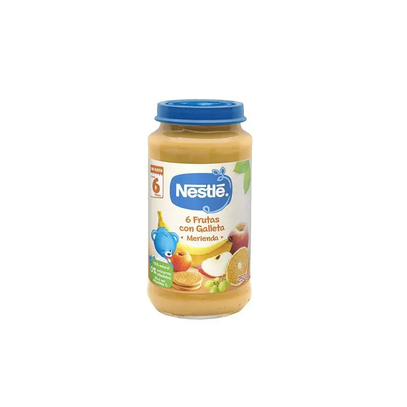 Nestle Nestlé Tarrito 6 Frutas Con Galleta Merienda 6m 250g Jag Couture London - New York