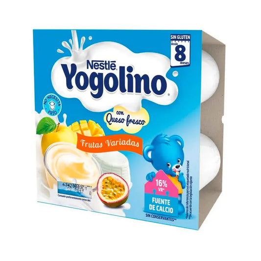 Nestlé Yogolino Fresh Cheese With Assorted Fruits 4x100g Jag Couture London - New York