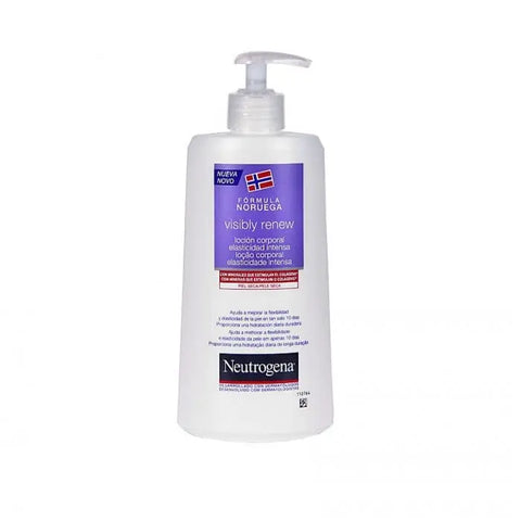 Neutrogena Visibly Renew Body Lotion 400ml bottle with label, displayed on a plain background.