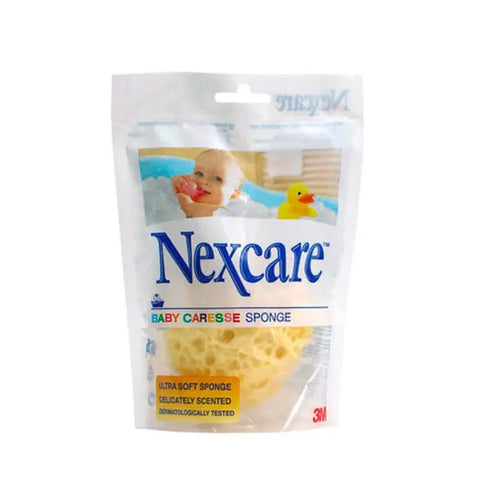 Nexcare Baby Sponge 1U by Jag Couture London New York, soft baby sponge for gentle cleansing, shown in packaging.