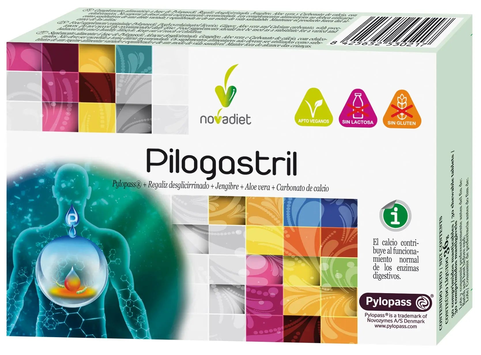 Novadiet Pilogastril 30 Comp Masticables Jag Couture London - New York