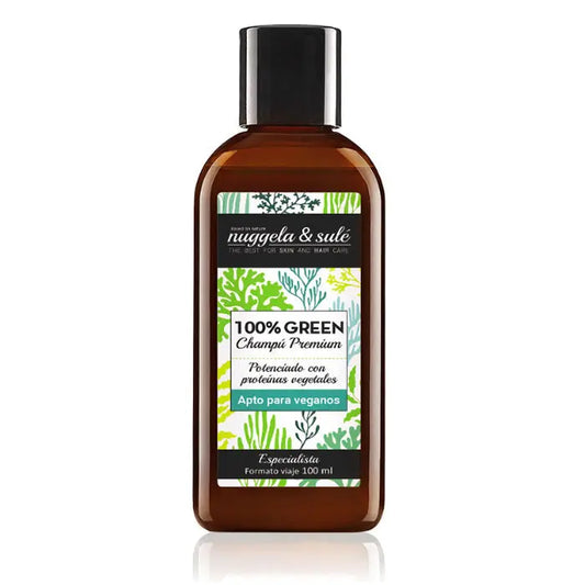 Nuggela &amp; Sulé 100% Green Shampoo Suitable Vegans 100ml Jag Couture London - New York