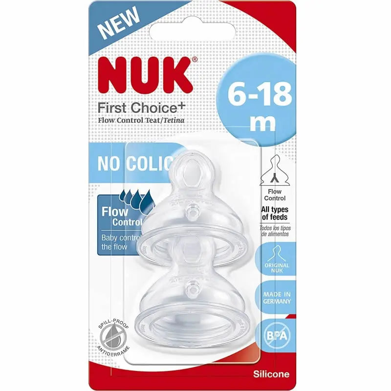Nuk First Choice Size 2 Silicone Teat 2 Units Jag Couture London - New York