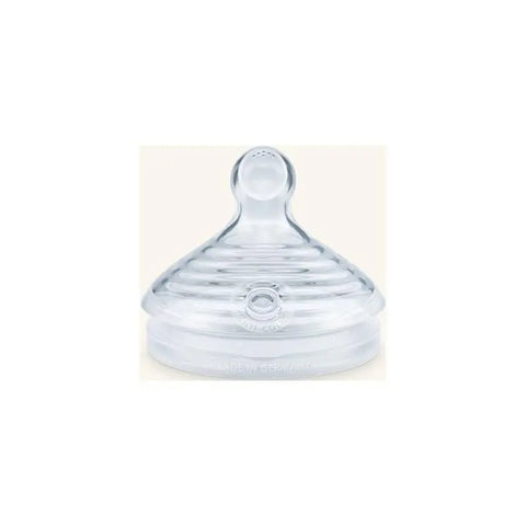 Nuk Nature Sense baby bottle teat for 6-18 months, two pieces, designed for natural feeding, by Jag Couture London New York.