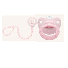 Nuk Rose And Blue Silicone Soother And Chain 6-18m Jag Couture London - New York