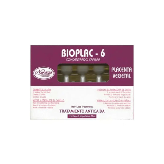 Nurana Bioplac-6 Anti Hair Loss Treatment Ampoules 6x10ml Jag Couture London - New York