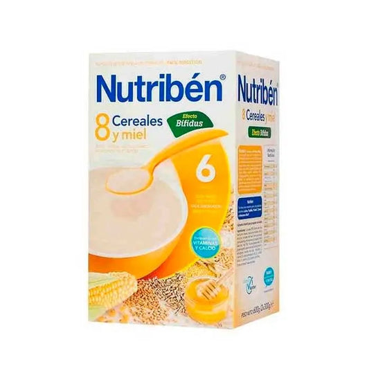 Nutribén 8 Cereals and Honey Bifidus 600g Jag Couture London - New York