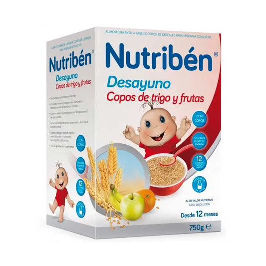 Nutribén Breakfast Flakes Wheat Wheat Fruit 750g Jag Couture London - New York