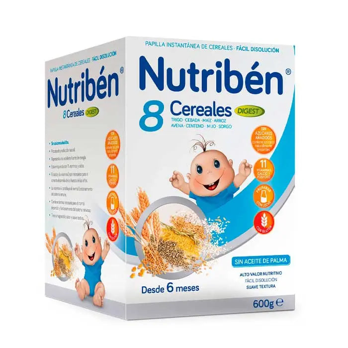 Nutribén Papilla 8 Cereals Digest 600g Jag Couture London - New York