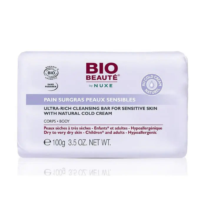 Nuxe Bio Beauté Ultra Rich Cleansing Bar Sensitive Skin 100g Jag Couture London - New York
