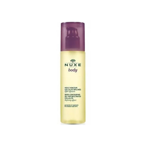 Nuxe Body Contouring Oil for infiltrated cellulite, 100ml, with a sleek bottle and elegant packaging.