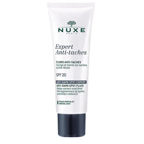 Nuxe Expert Anti Dark Spot Cream SPF20 for normal skin in 50ml jar, designed to reduce dark spots and even skin tone.