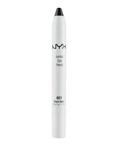 Nyx Jumbo Eye Pencil in Black Bean, 5g, by Jag Couture London - New York, showing the black eye pencil with product packaging.