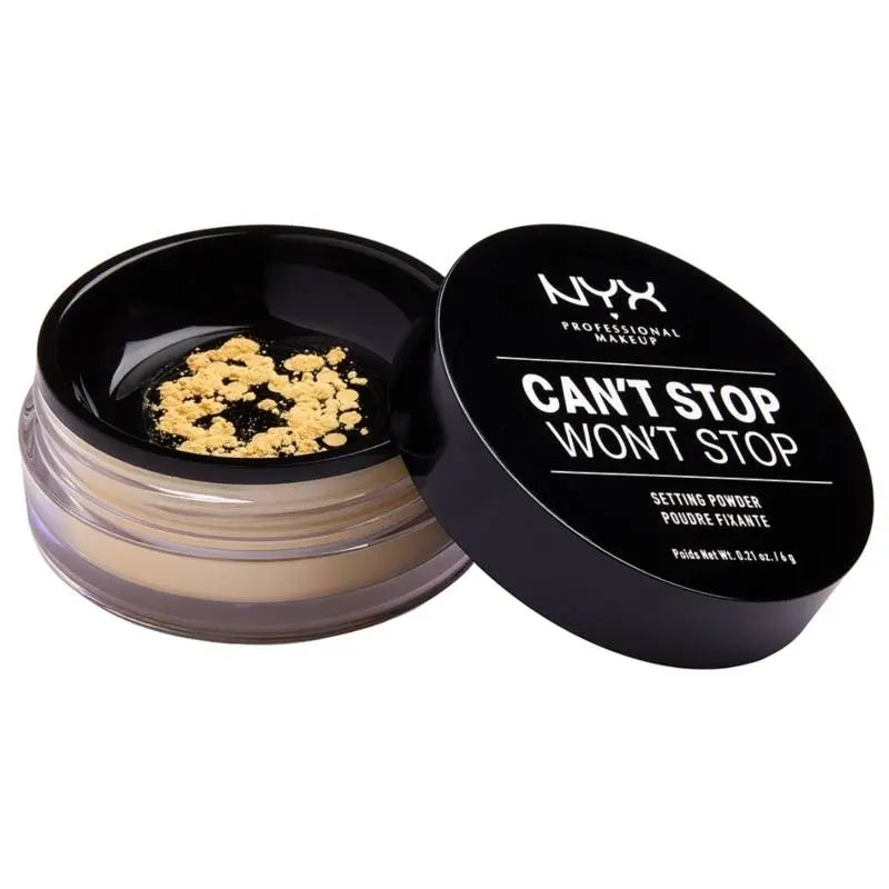 Jag Couture London - New York Nyx Professional Makeup - Can't Stop Won't Stop Setting Powder - Banana