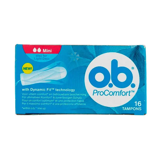 O.B. Procomfort 16 Tampons Mini Jag Couture London - New York