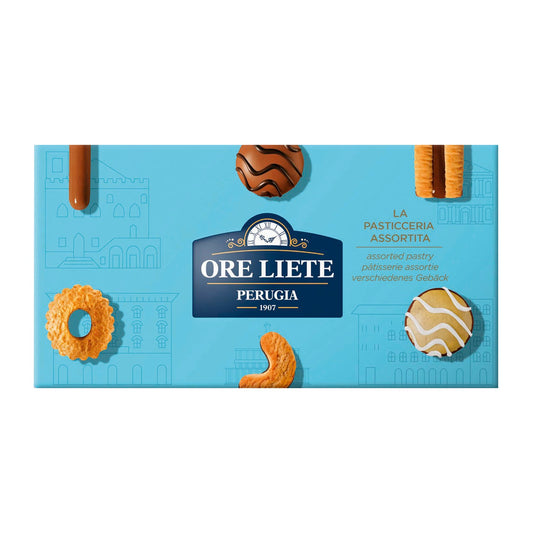 Ore Liete Pasticceria Fine assorted biscuits in blue carton - VAT FREE
