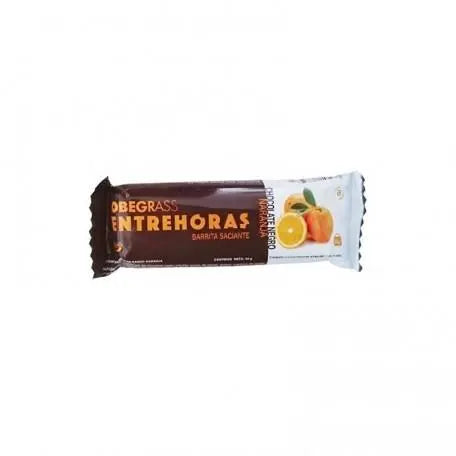 Obegrass Entrehoras chocolate and orange snack bars by Jag Couture London, 20-unit pack, featuring chocolate and orange flavor.